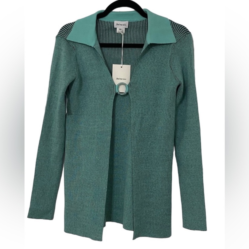 NWT FIND ME NOW Green Sweater Ring M/L
